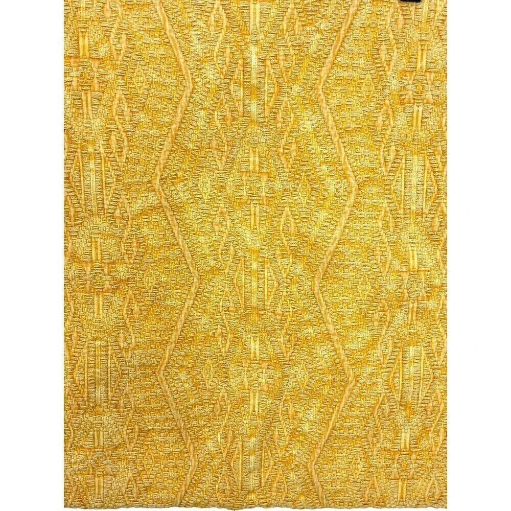 Pier One Cotton Throw Pillow Covers Yellow 20 x 20 Boho Embroidered Set‎ Of 2 U4